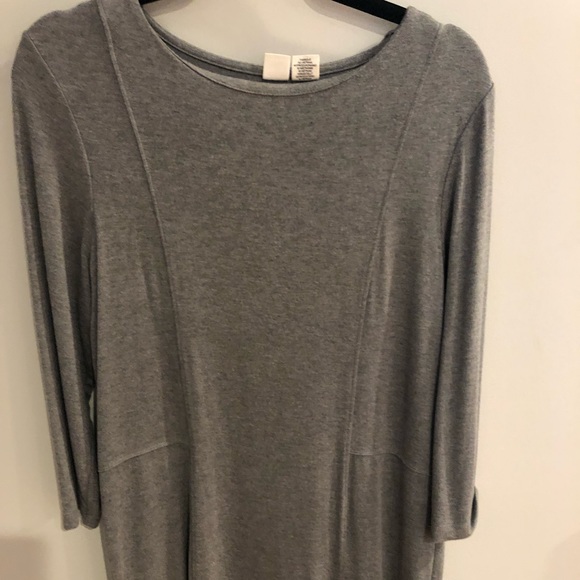 Grey long sleeve dress - Picture 1 of 2